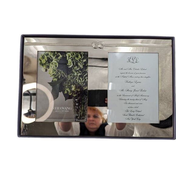 Vera Wang Wedgwood Eternity Picture and Invitation Photo Frame Silver Plated - Picture 2 of 9
